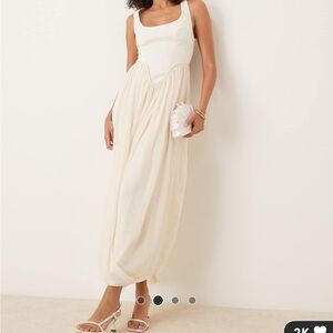 ASOS Cream Maxi Dress